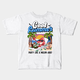 Cool Cartoon Summer Watermelon Kids T-Shirt